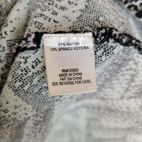 Ronny Kobo Womens Midi Tank Dress Size Small Black Knit Graphic Psychedelic Boho - Picture 3 of 8